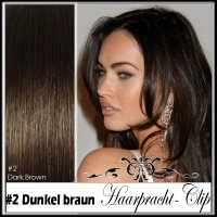 120g Clip in Extensions Echthaar Haarverlngerung 8 Haarteile #2
