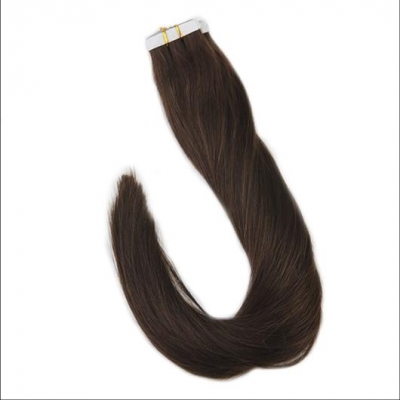 Tape Extensions - Echthaar #2 Dunkelbraun 40x Tape on Extensions 100g Haargewicht