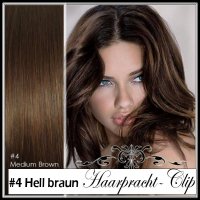 200g Clip in Extensions Echthaar Haarverlngerung 60cm #6