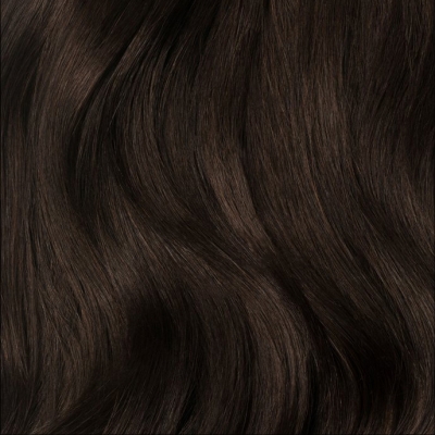 Clip-in-Extensions Set aus Echthaar in 50cm fr Haarverdichtung und Haarverlngerung! Dunkelbraun#2 160g
