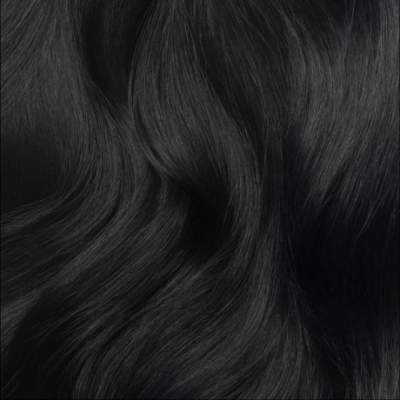 Clip in Extensions Echthaar 1B Schwarz/Braun 50cm 210g