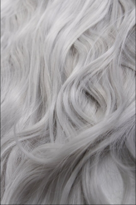 Clip in Extensions Echthaar 50cm Haarverlngerung 8 Haarteile #80 Grey