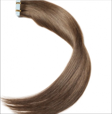 Tape Echthaar Extensions #4 Light Brown 20x Tape Extensions