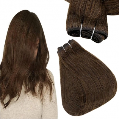 Tresse Remyhaar 100g Choclate #4 in 50cm doppelt vernht