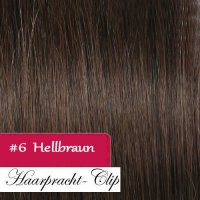 Clip in Extensions Echthaar 300g Haarverlngerung 60cm #6