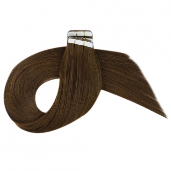 Tape Extensions - Echthaar #6 Schokobraun 40x Tape on Extensions 100g