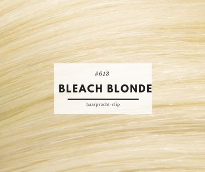 Clip in Extensions Echthaar Bleach Blonde #613 55cm Haarverlngerung 7 Haarteile