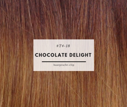 Clip-in Extensions Echthaar Set Ombre Chocolate Delight 160g #T4-18