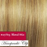 Clip in Extensions Echthaar 210g 9 Teiliges Set MixBlond #27/613