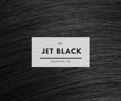 Clip-in-Extensions JET BLACK #1 50cm Haarverdichtung und Haarverlngerung in 160g