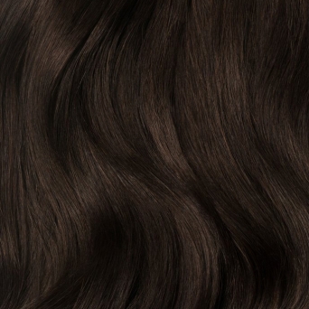 Clip-in-Extensions Set aus Echthaar in 50cm fr Haarverdichtung und Haarverlngerung! Dunkelbraun#2 160g