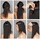 Clip-in-Extensions Set aus Echthaar in 50cm fr Haarverdichtung und Haarverlngerung! Toffee blond #14 160g