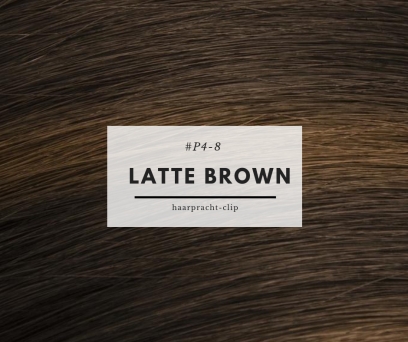 Clip-in-Extensions Latte Brown-#P4-8 160g 50cm Haarlnge