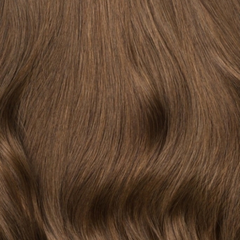 Clip in Extensions Haarverlngerung 50cm #8 Haselnussbraun 210g