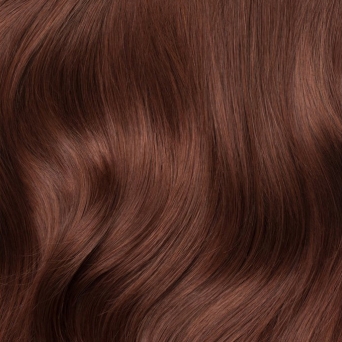 Clip in Extensions Echthaar 55cm Haarverlngerung #33 Mahagoni