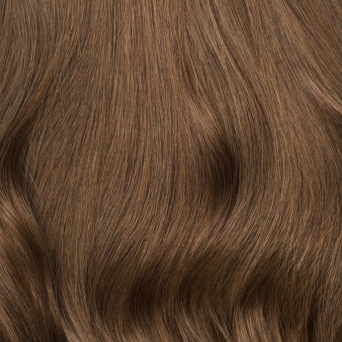 Clip in Extensions Echthaar 60cm Haarverlngerung#8 Haselnussbraun