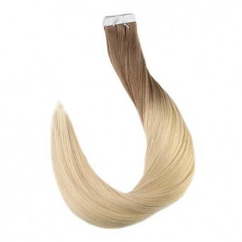 Tape Extensions - Echthaar #8/613 Ombre Brown-Blond 40x Tape on Extensions