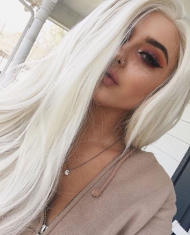 Clip in Extensions Echthaar Haarverlngerung 50cm #60A Pearl Blonde 160g