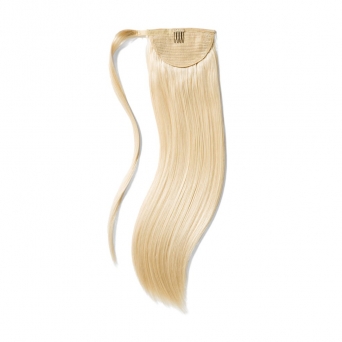Ponytail 100% Echthaar 70cm Lnge #60 Platinblond