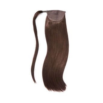Ponytail 100% Echthaar 70cm Lnge Chocolatebrown #4
