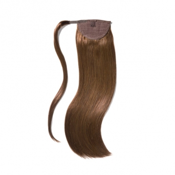 Ponytail 100% Echthaar 70cm Lnge Hasenussbraun #8