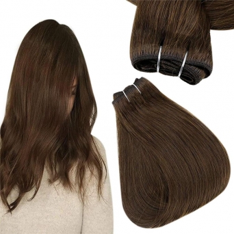 Tresse Remyhaar 100g Choclate #4 in 50cm doppelt vernht