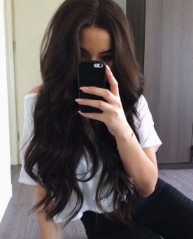 nahtlose Clip in Extensions Echthaar 55cm Haarverlngerung 8 Haarteile#2 320g