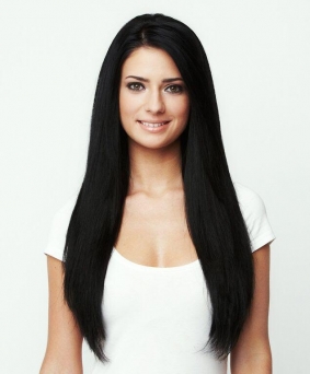 210g Clip in Extensions Echthaar Haarverlngerung #1